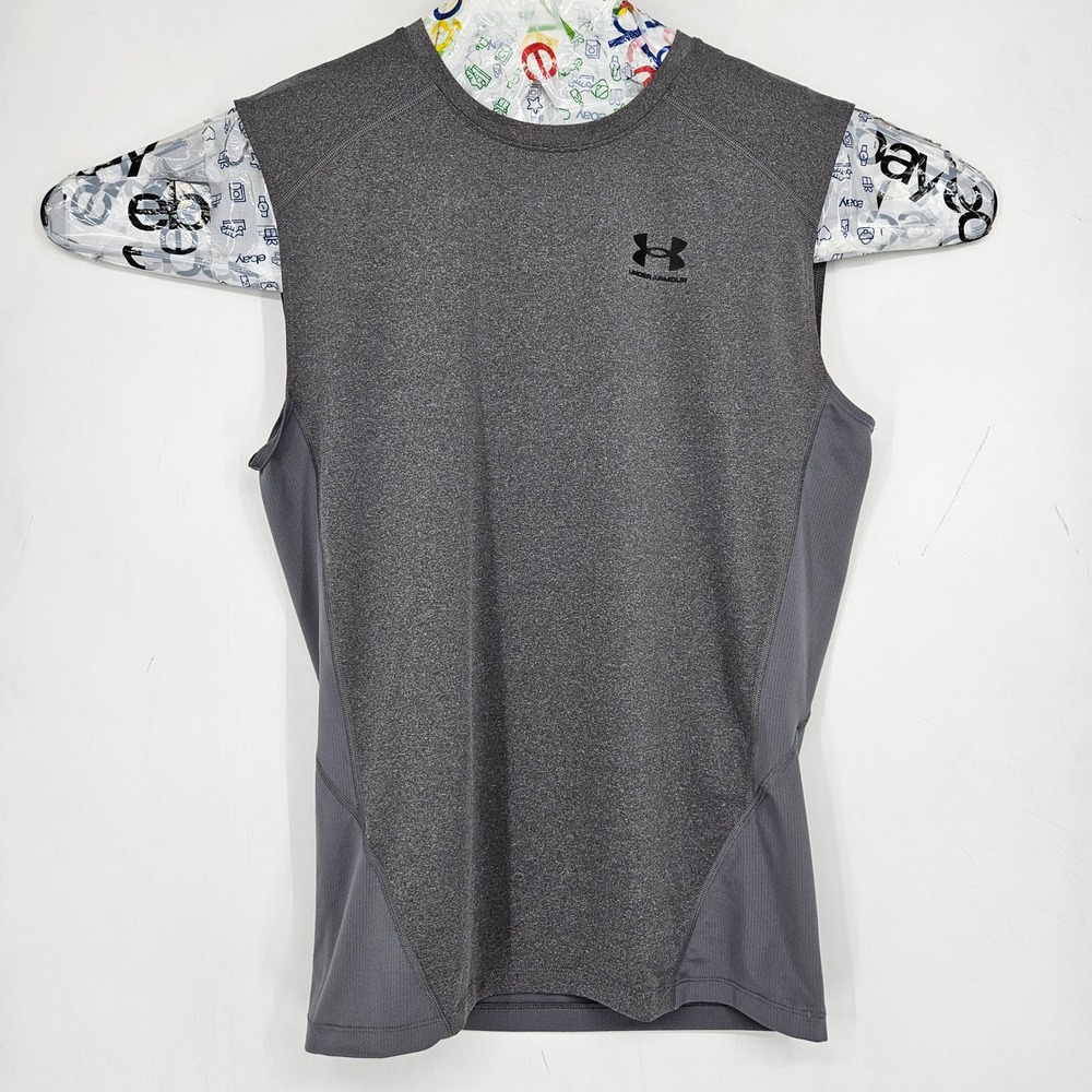 Under Armour Compression Shirt Mens XL Gray Sleeveless Performance
